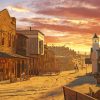 Sunset In The Wild West paint by numbers