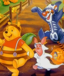 Winnie The Pooh Halloween paint by numbers