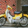 Yellow Motorcycle paint by numbers