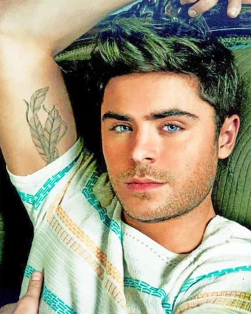 Zac Efron paint by numbers