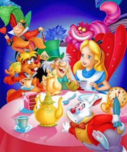 Alice In Wonderland Characters paint by numbers