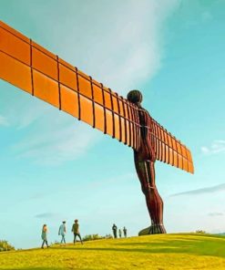 Angel Of The North Sculpture paint by numbers