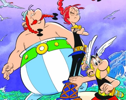 Asterix Characters paint by numbers