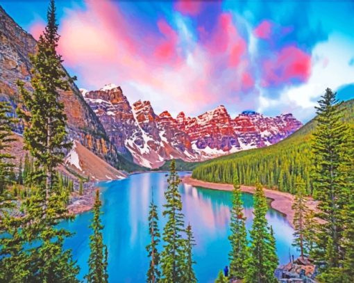 Banff National Park paint by numbers