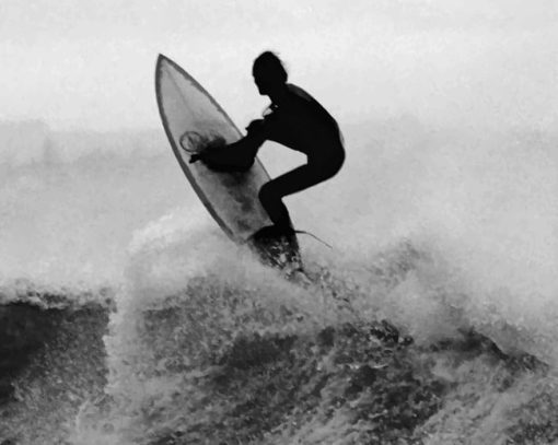Black And White Surfer Paint by numbers