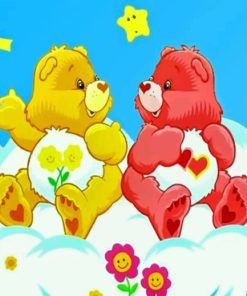 Cute Care Bears paint by numbers