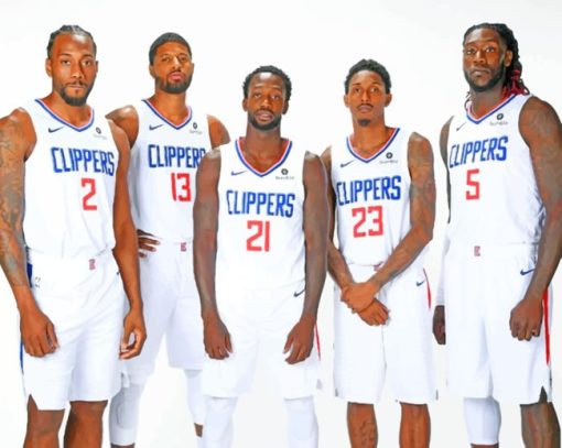 Clippers Team paint by numbers