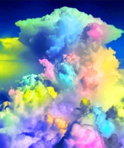 Colorful Clouds paint by numbers