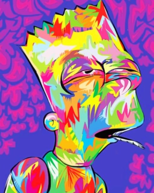 Colorful Simpson paint by numbers