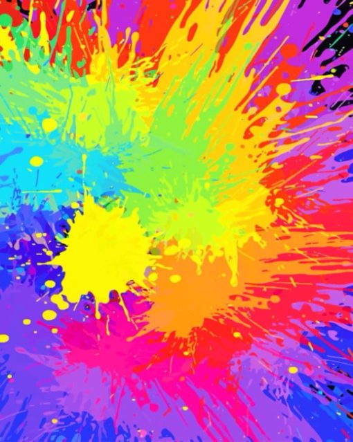 Colors Splash paint by numbers