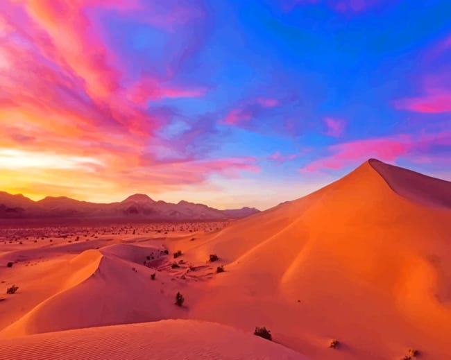 Desert Sunset paint by numbers