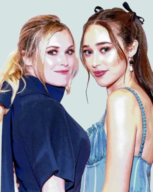 Eliza Taylor With Alycia Debnam Paint By Numbers