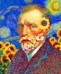 Floral Van Gogh paint by numbers