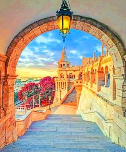 Fortress In Budapest Hungary paint by numbers