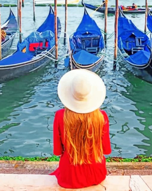Girl In Venice paint by numbers