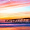 Hermosa Beach Pier Sunset paint by numbers