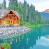 House In Yoho Lake Canada paint by numbers