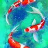 Koi Fishes paint by numbers