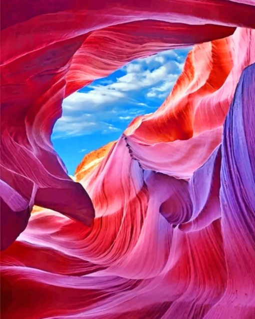 Lower Antelope Canyon paint by numbers