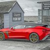 Luxury Red Car paint by numbers