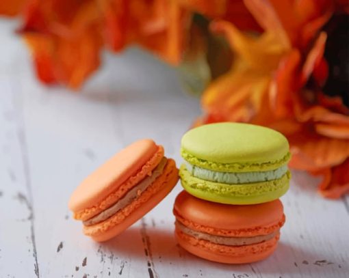 Macarons paint by numbers