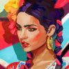 Mexican Girl Art paint by numbers