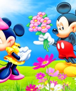 Mickey And Minnie paint by numbers