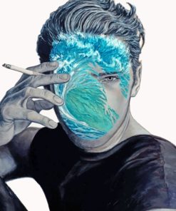 Ocean Face Man paint by numbers