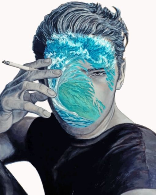Ocean Face Man paint by numbers