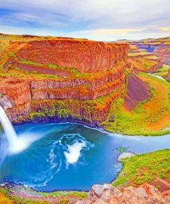 Palouse Falls State Park paint by numbers