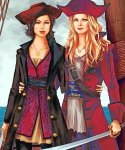 Pirate Girls paint by numbers