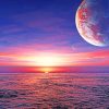 Planet Ocean Sunset paint by numbers