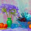 Plants Vase And Fruits Still Life paint by numbers