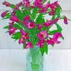 Purple Alstroemeria paint by numbers