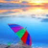 Rainbow Umbrella paint by numbers