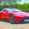 Red Aston Martin paint by numbers