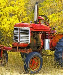Rusty Tractor paint by numbers