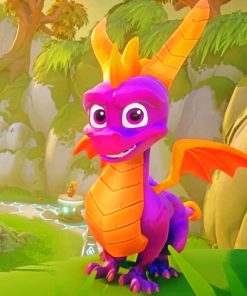 Spyro The Dragon paint by numbers