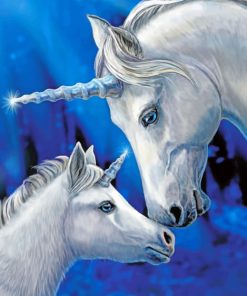 Unicorn And Baby paint by numbers