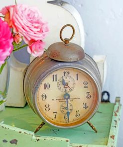 Vintage Clock paint by numbers
