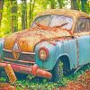Vintage Rusty Car paint by numbers