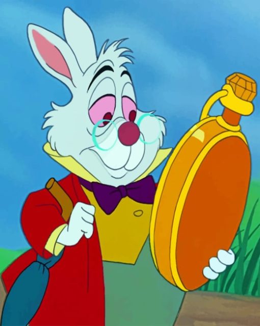 White Rabbit Disney paint by numbers