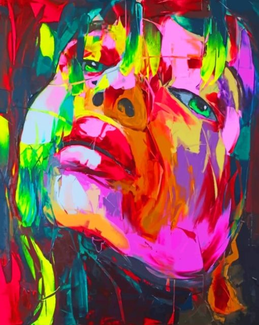 Abstract Girl paint By numbers
