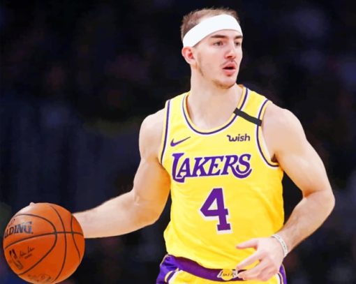 Alex Caruso Lakers paint by numbers