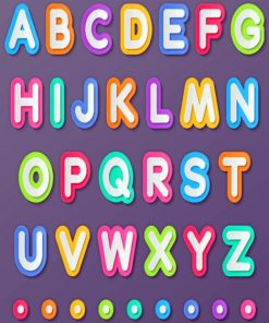 alphabets paint by numbers