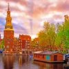Amsterdam Sunset paint by Number