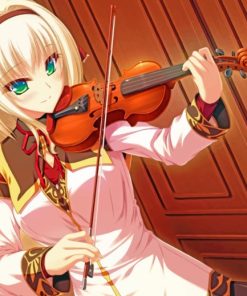 Anime Violin Girl paint by numbers