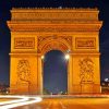 Arc De Triomphe paint by numbers