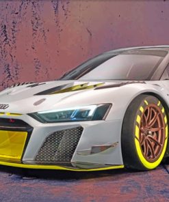 Audi R8 Gt2 paint by numbers