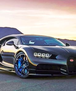 Black Bugatti paint by numbers